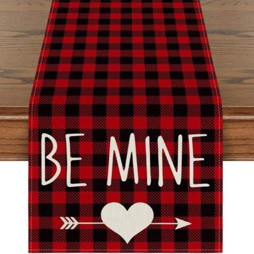 Dining Table Decor Valentine's Day Printed Tablecloth Dining Table Decor Valentine's Day Printed Tablecloth