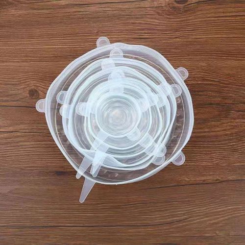 6Pcs Food Silicone Cover Fresh-keeping Dish Stretchy Lid Cap Reusable Wrap Organization Storage Tool Kitchen Accessories 6PCS Silicone Stretch Lids 6Pcs Food Silicone Cover Fresh-keeping Dish Stretchy Lid Cap Reusable Wrap Organization Storage Tool Kitchen Accessories 6PCS Silicone Stretch Lids